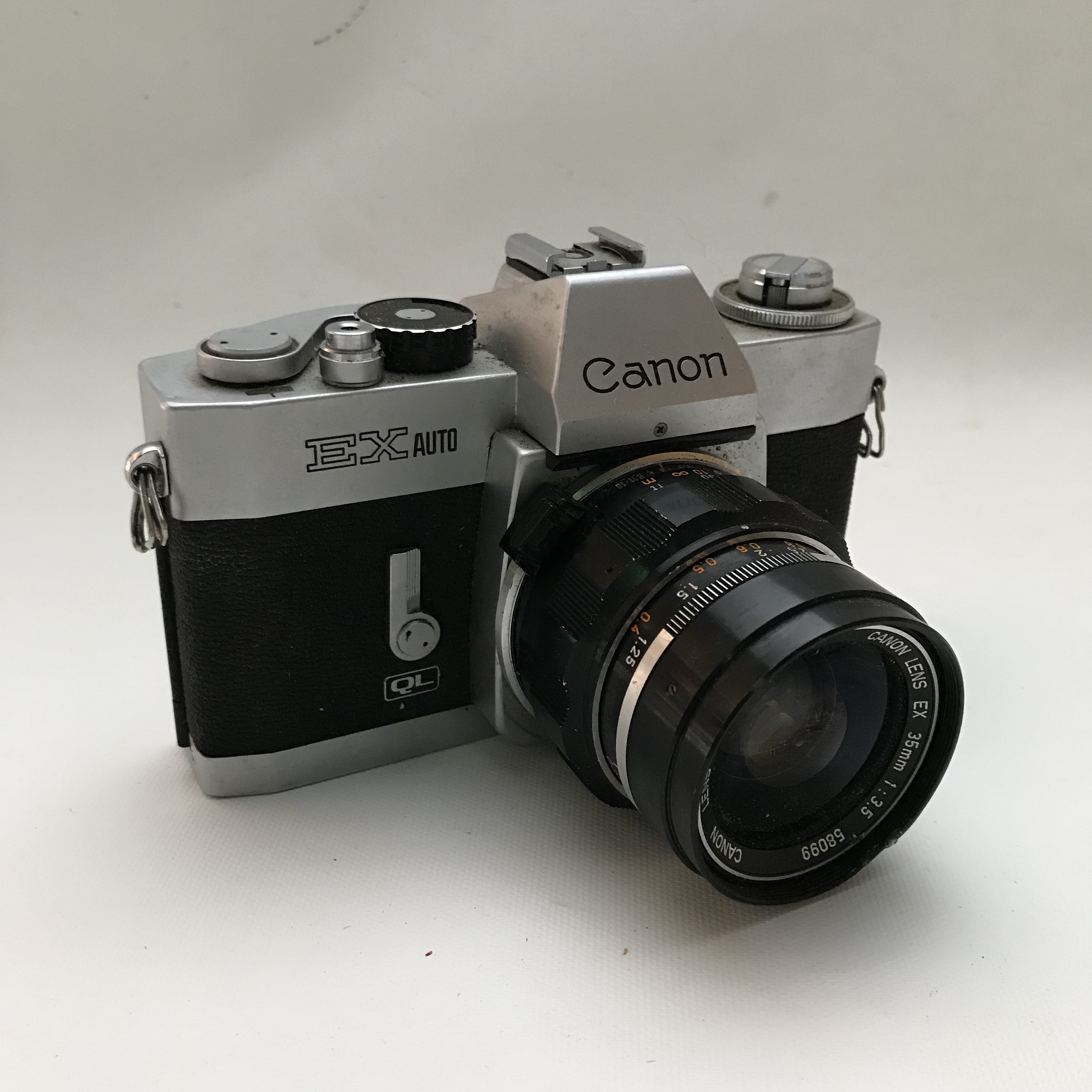 Canon Ex Auto Vintage 35mm Film Camera With Canon Ex 35mm F 3 5 Lens Item 028 Look What I Found