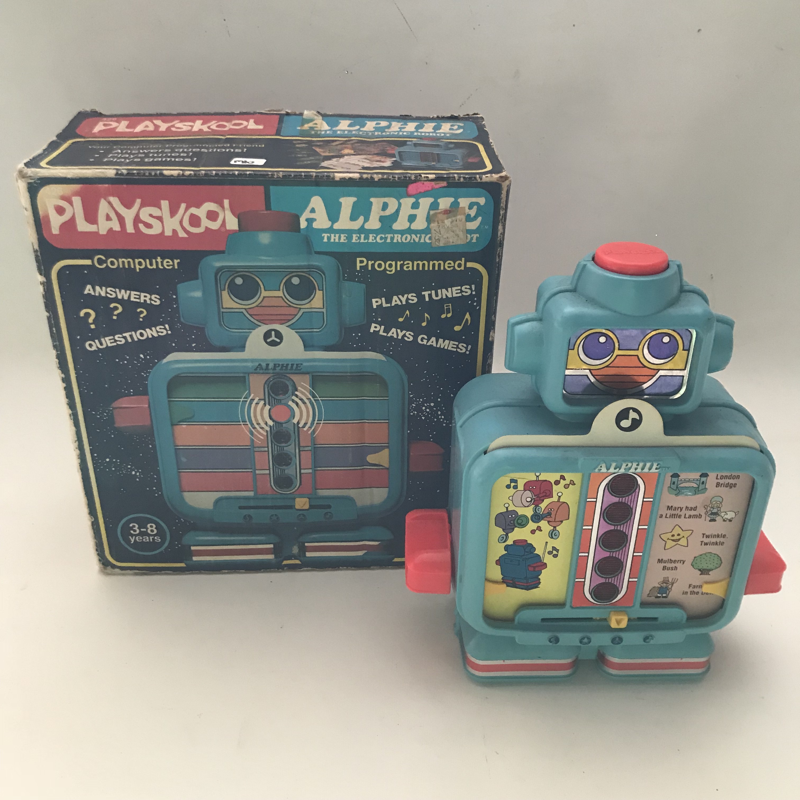 Vintage PLAYSKOOL (426) ALPHIE The Electronic Robot with Box-Item ...